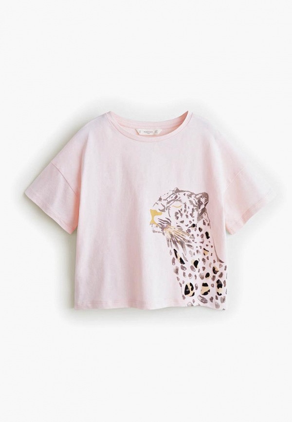 

Футболка Mango Kids, - LEO, Розовый