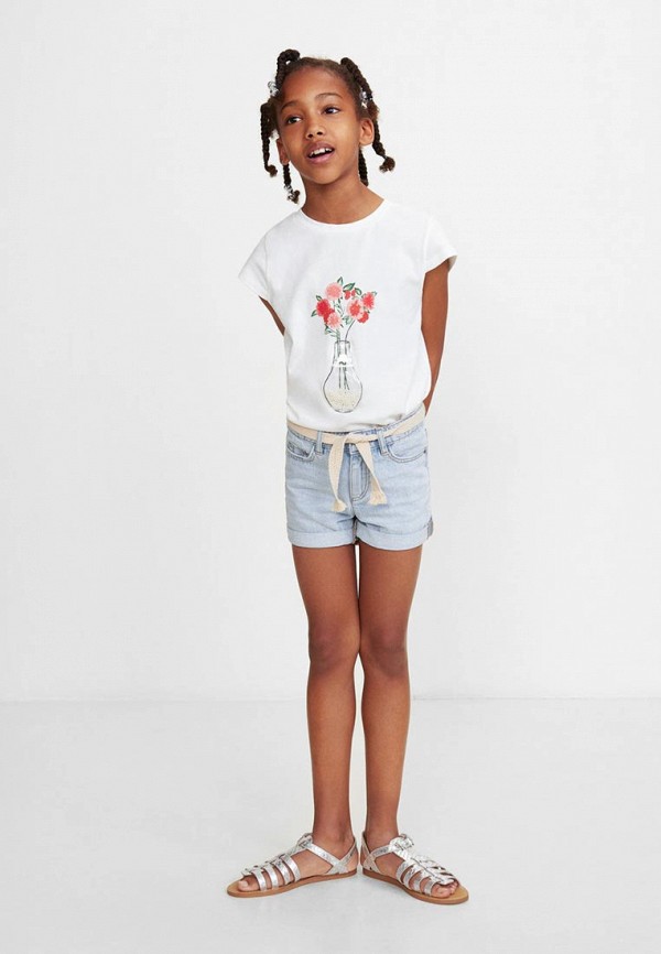 

Футболка Mango Kids, Mango Kids MA018EGFBTU5, Белый