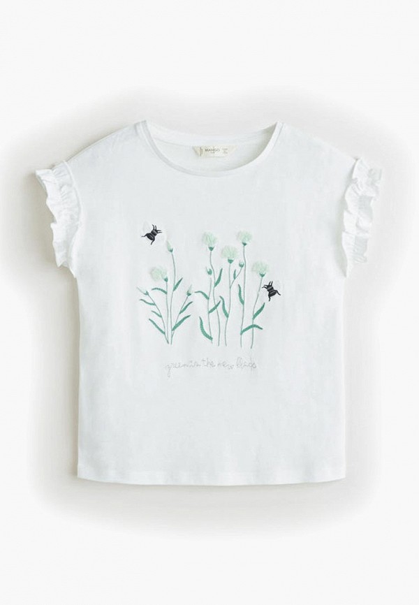 

Футболка Mango Kids, - CLAVEL, Белый