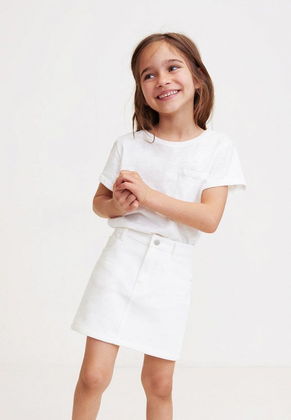 

Юбка джинсовая Mango Kids, Mango Kids MA018EGFEFR8, Белый