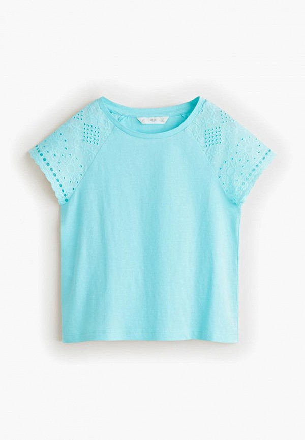 

Футболка Mango Kids, - SARA, Бирюзовый