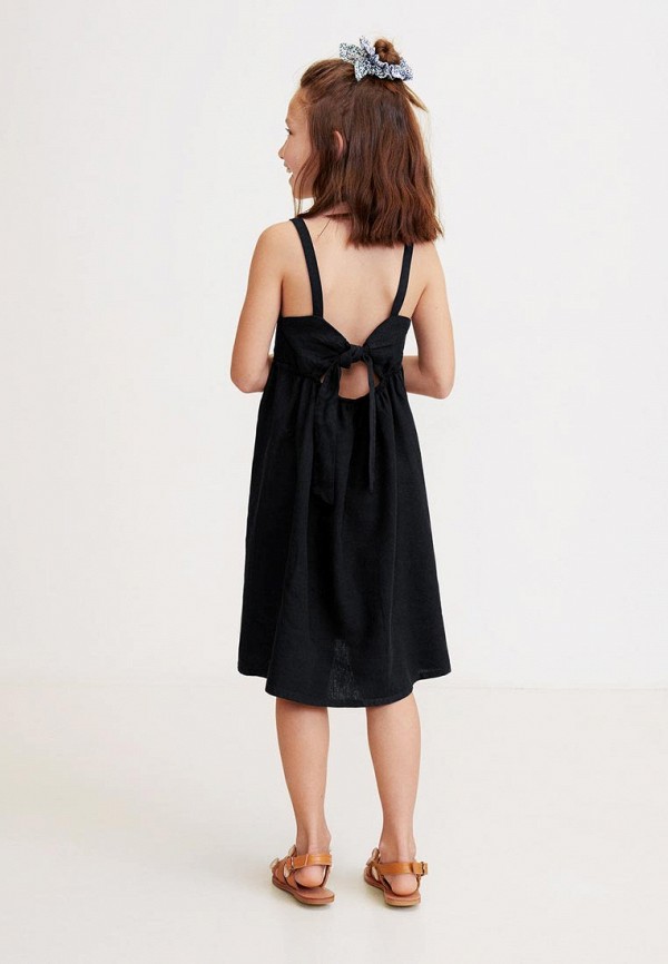 

Платье Mango Kids, - LINEN, Черный