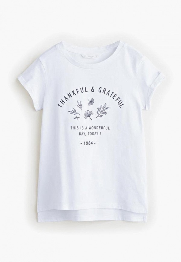 

Футболка Mango Kids, Mango Kids MA018EGFEGK7, Белый