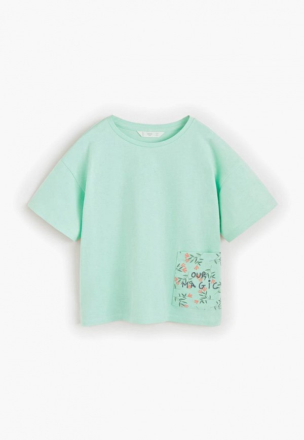 

Футболка Mango Kids, - BELLA, Бирюзовый