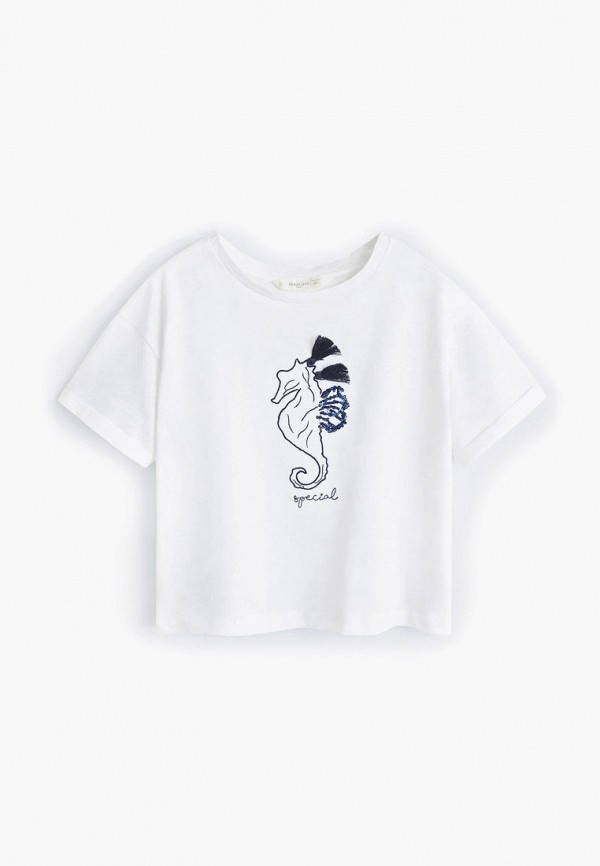 

Футболка Mango Kids, Mango Kids MA018EGFJLK5, Белый