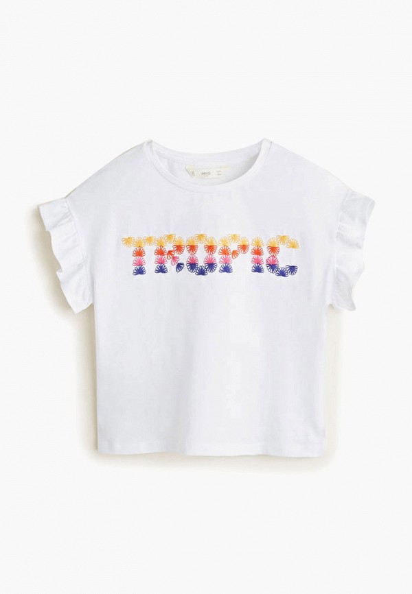 

Футболка Mango Kids, Белый, - TROPIC
