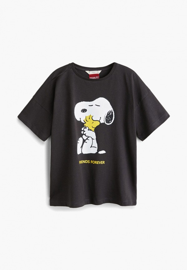 

Футболка Mango Kids, - PEANUTS, Черный