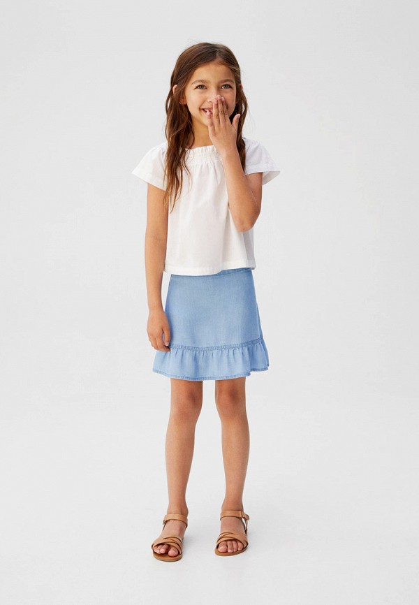 

Юбка Mango Kids, Голубой, Mango Kids MA018EGGAEF2