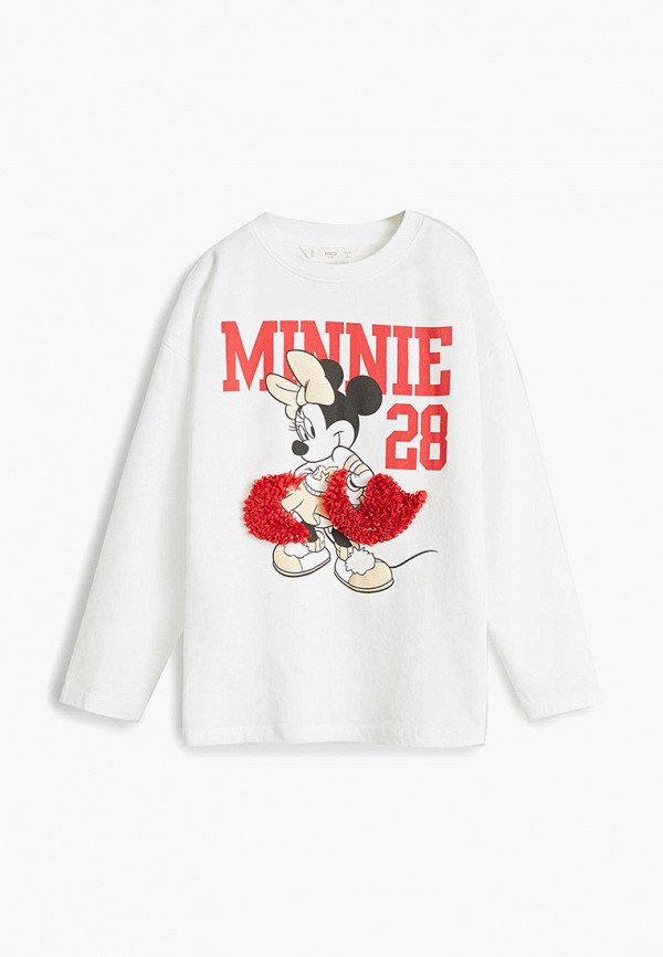 

Лонгслив Mango Kids, Белый, - MINNIE