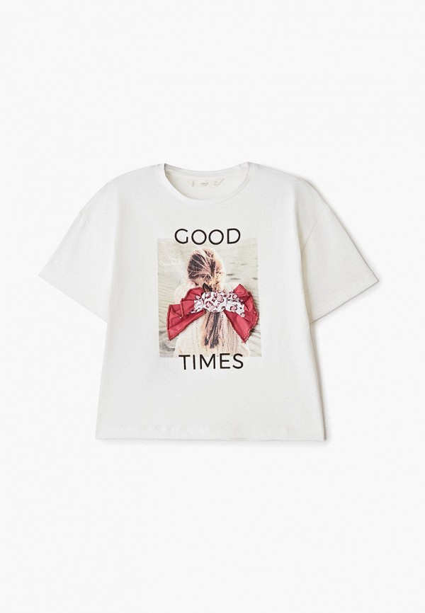 

Футболка Mango Kids, Белый, - GOOD