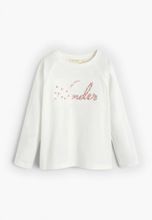 

Лонгслив Mango Kids, Белый, - WONDER