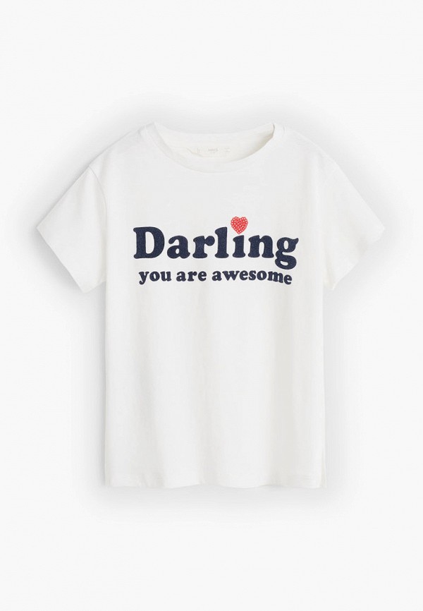 

Футболка Mango Kids, Белый, - DARLING