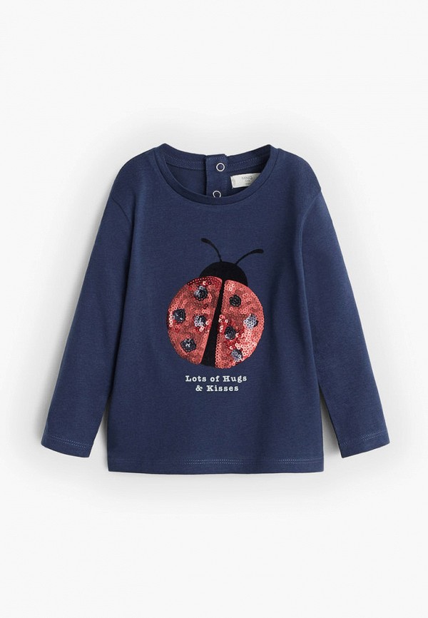 

Лонгслив Mango Kids, Синий, - MARIETA