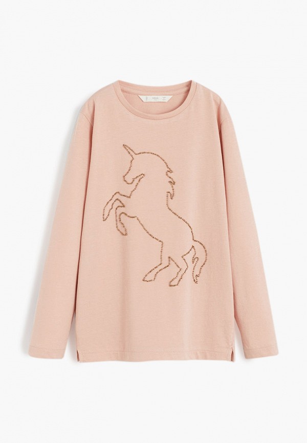 

Лонгслив Mango Kids, Розовый, - UNICORN