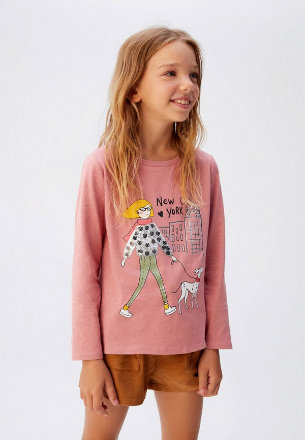 

Лонгслив Mango Kids, Розовый, - TOURIST