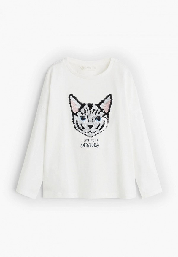 

Лонгслив Mango Kids, Белый, Mango Kids MA018EGGVPD8