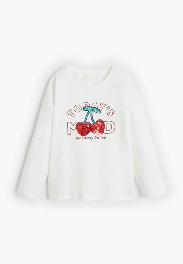 

Лонгслив Mango Kids, Белый, - MOOD