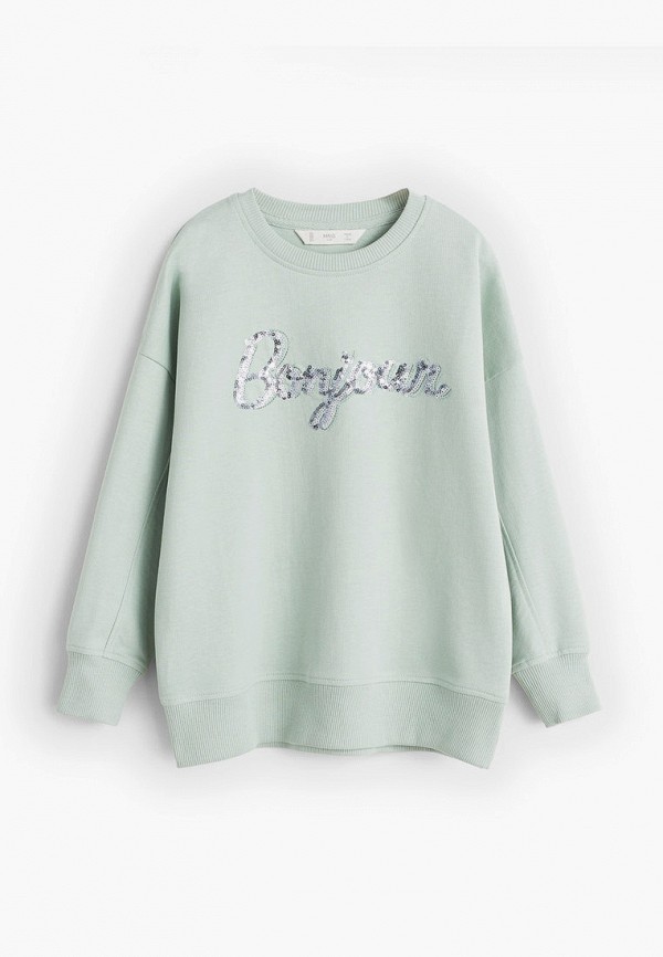 

Свитшот Mango Kids, Бирюзовый, - VOILA