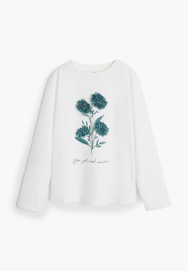 

Лонгслив Mango Kids, Белый, Mango Kids MA018EGGZZC6