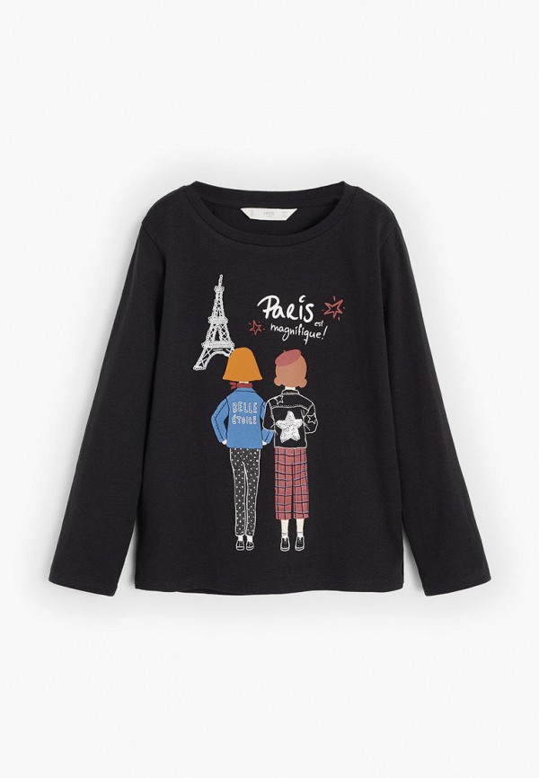 

Лонгслив Mango Kids, Черный, - TOURIST