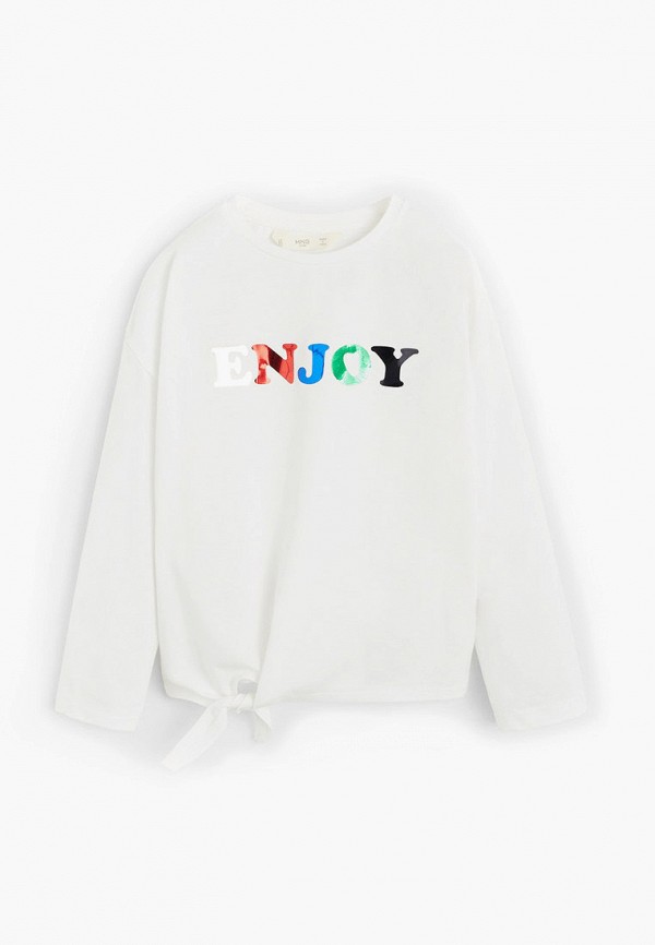 

Лонгслив Mango Kids, Белый, - PARTY