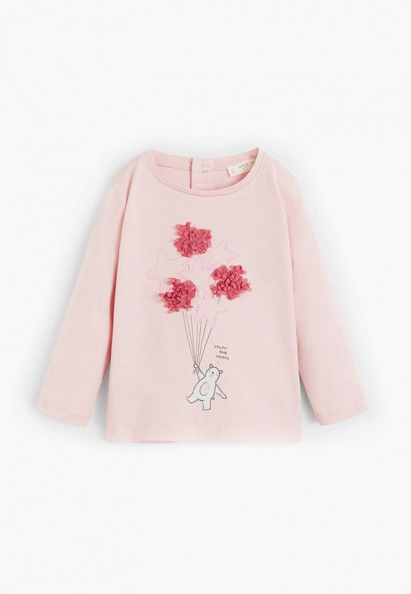 

Лонгслив Mango Kids, Розовый, - OSITO