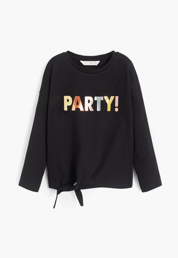 

Лонгслив Mango Kids, Черный, - PARTY