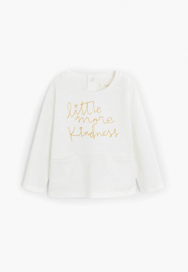 

Лонгслив Mango Kids, Белый, - KINDNESS