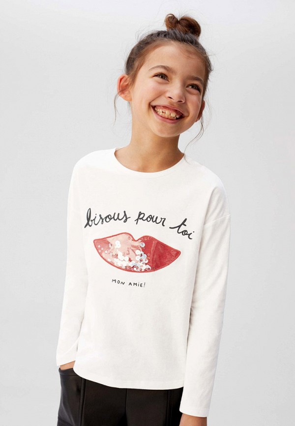 

Лонгслив Mango Kids, Белый, Mango Kids MA018EGIIKJ4