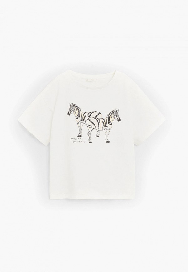 

Футболка Mango Kids, Белый, - SAFARI