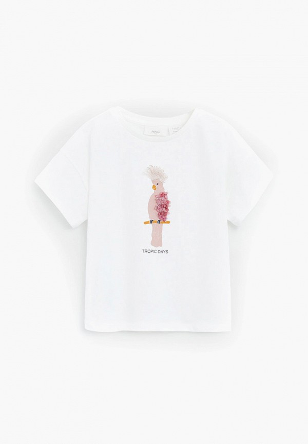 

Футболка Mango Kids, Белый, - BIRDS