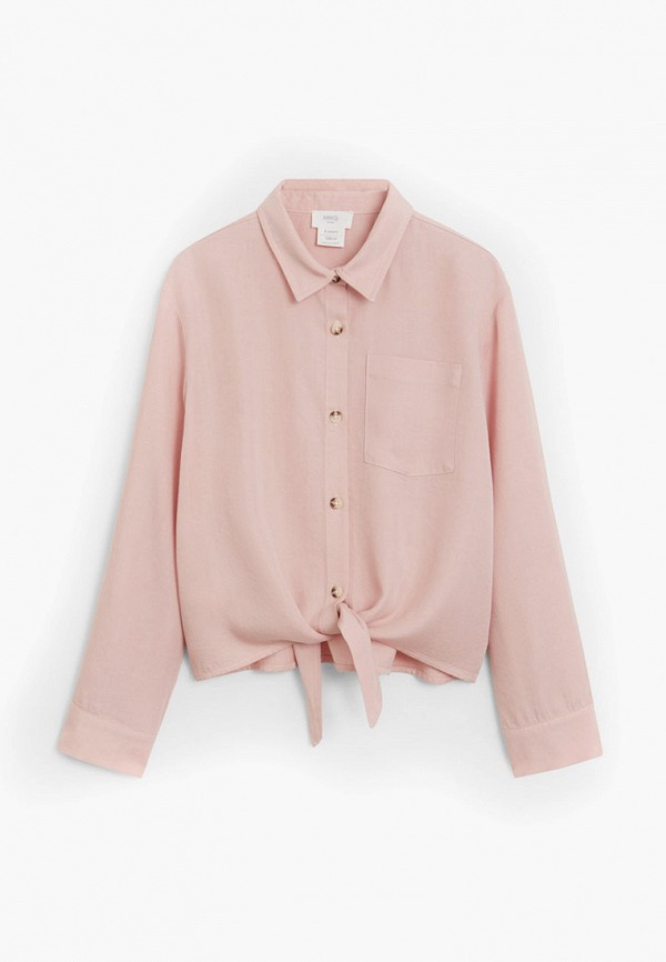 

Рубашка Mango Kids, Розовый, - LAZO