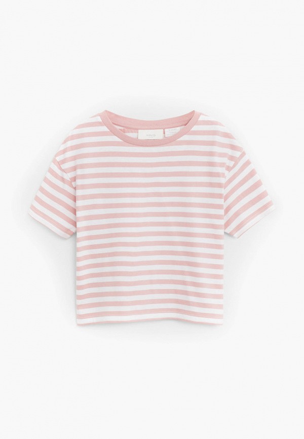 

Футболка Mango Kids, Розовый, - LINES
