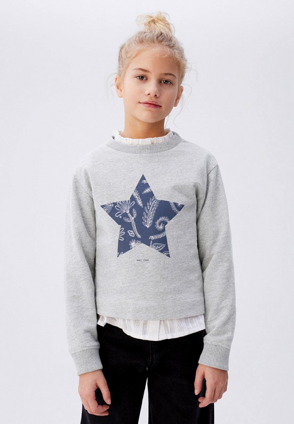

Свитшот Mango Kids, Серый, Mango Kids MA018EGIUYH3