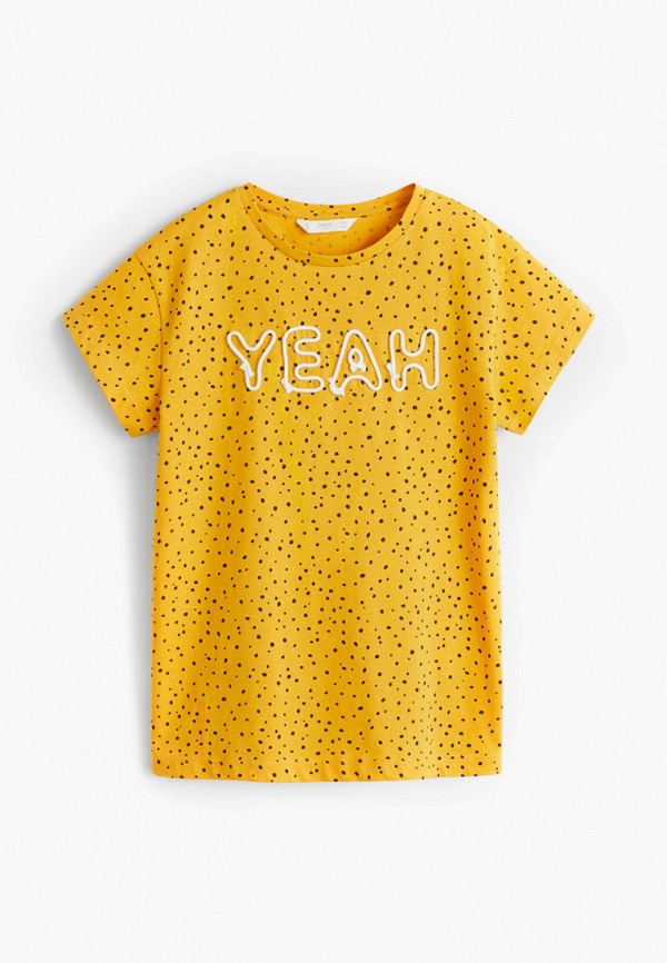 

Футболка Mango Kids, Желтый, - YEAH