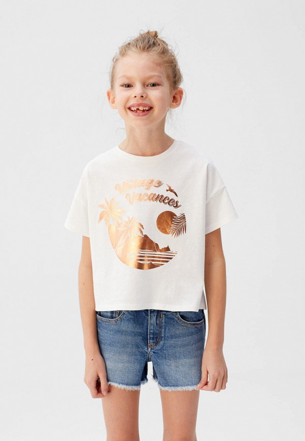 

Футболка Mango Kids, Белый, Mango Kids MA018EGIWUX1