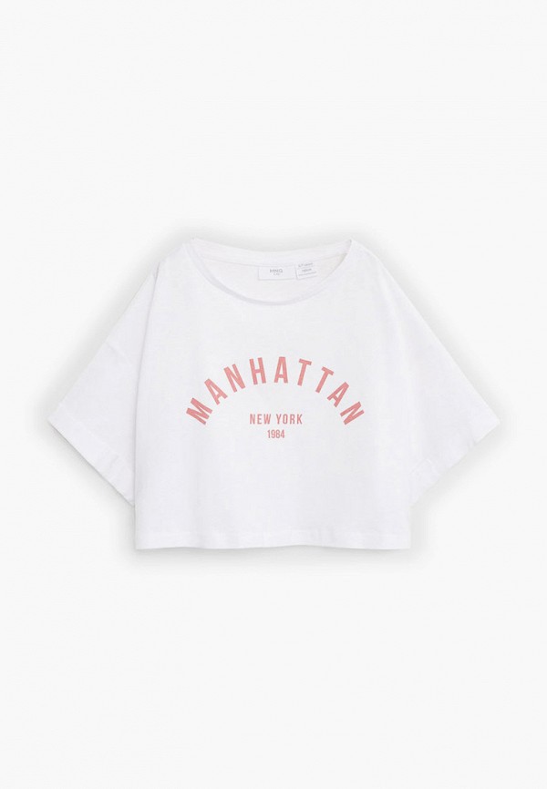 

Футболка Mango Kids, Белый, - MANHATAN