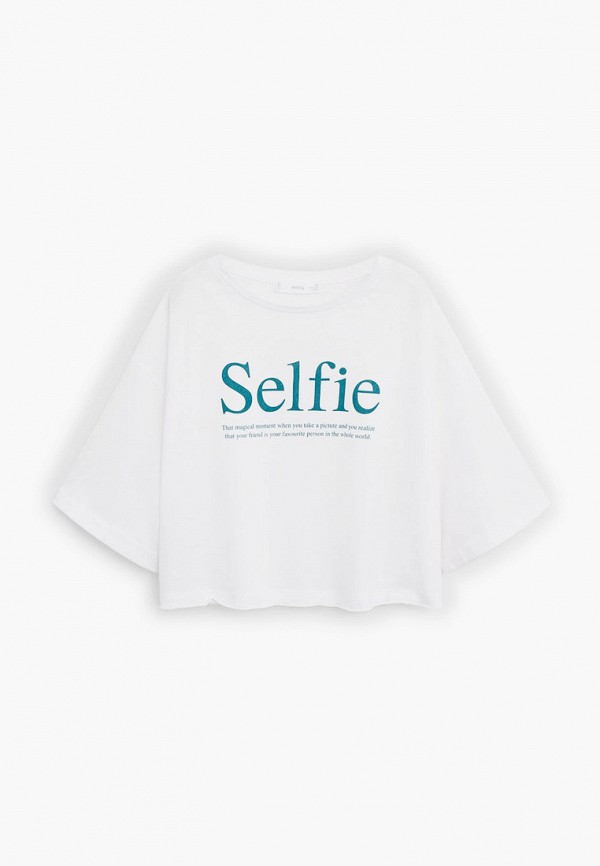 

Футболка Mango Kids, Белый, - SELFIE