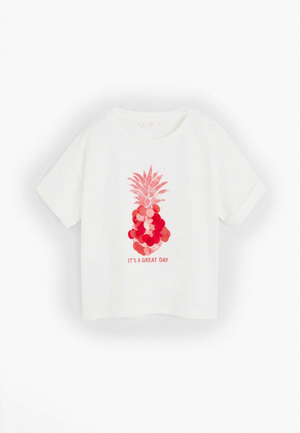 

Футболка Mango Kids, Белый, Mango Kids MA018EGJIYB1