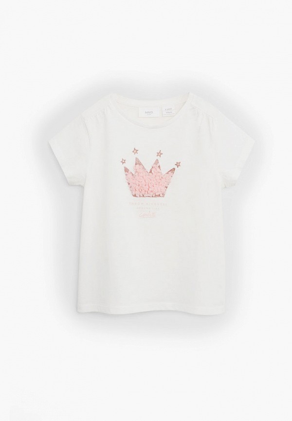 

Футболка Mango Kids, Белый, - CROWN-R