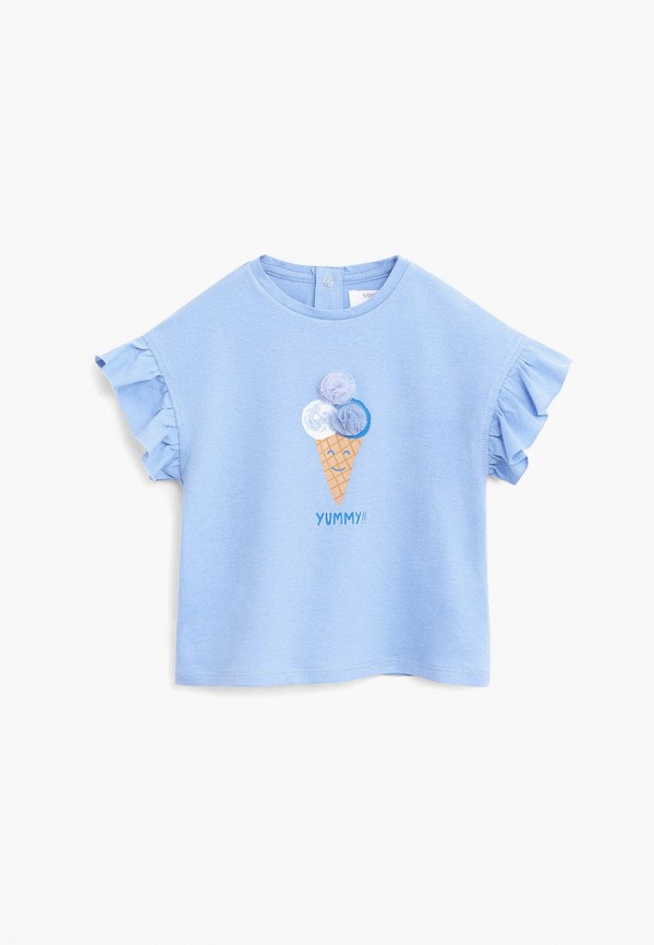 

Блуза Mango Kids, Голубой, - TUL