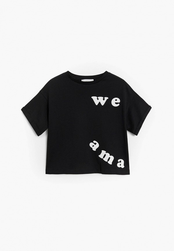 

Футболка Mango Kids, Черный, - AMAZING