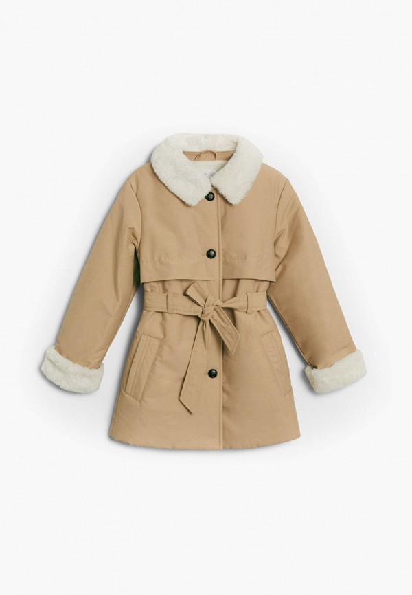 

Куртка утепленная Mango Kids, Бежевый, Mango Kids MA018EGJUUI8