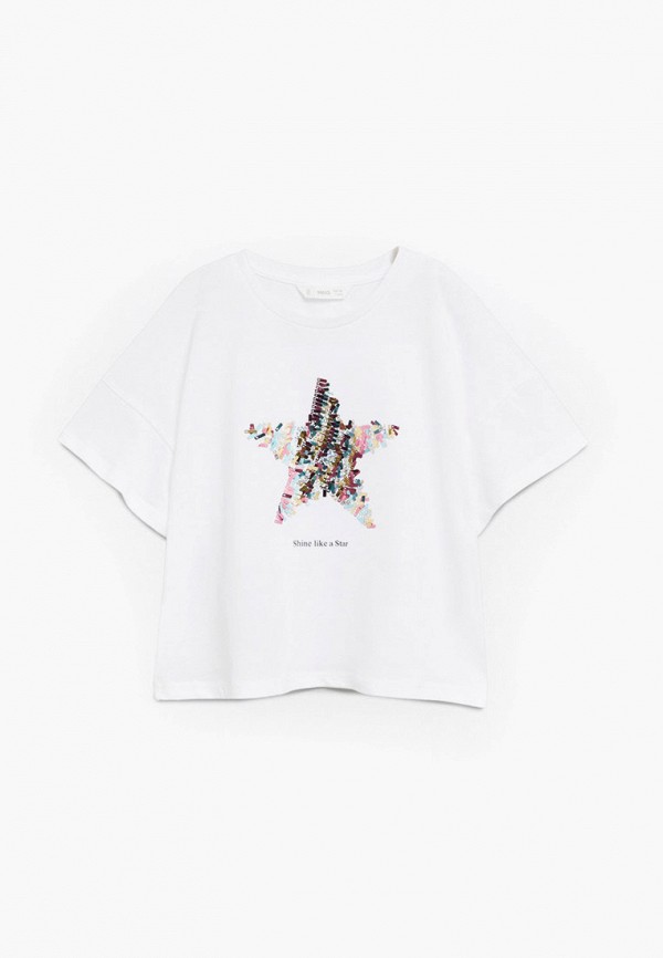 

Футболка Mango Kids, Белый, - STAR