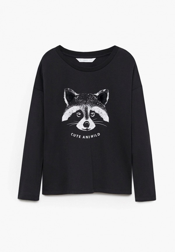 

Лонгслив Mango Kids, Черный, - ZOO