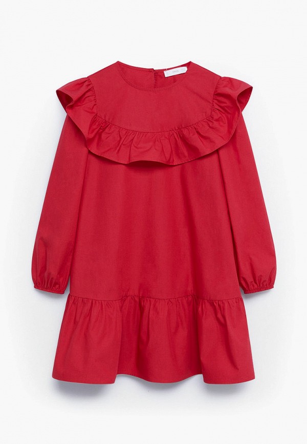 

Платье Mango Kids, Красный, - POPLIN