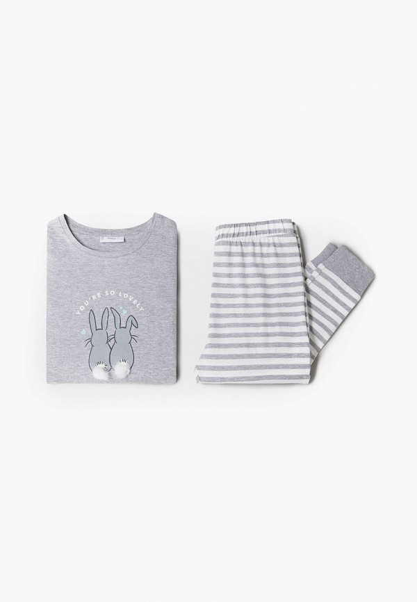 

Пижама Mango Kids, Серый, - RABBIT