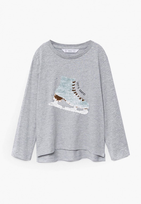 

Лонгслив Mango Kids, Серый, - PATIN
