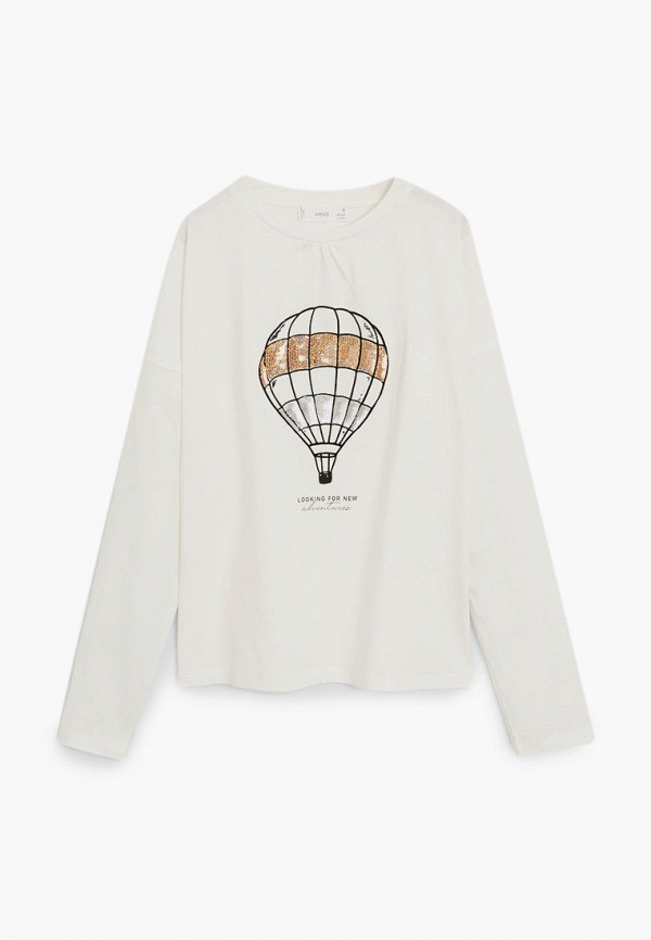 

Лонгслив Mango Kids, Белый, - BALLOON