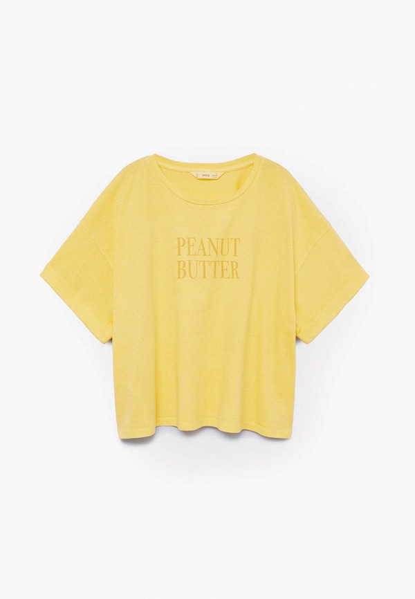 

Футболка Mango Kids, Желтый, - LOUNGE